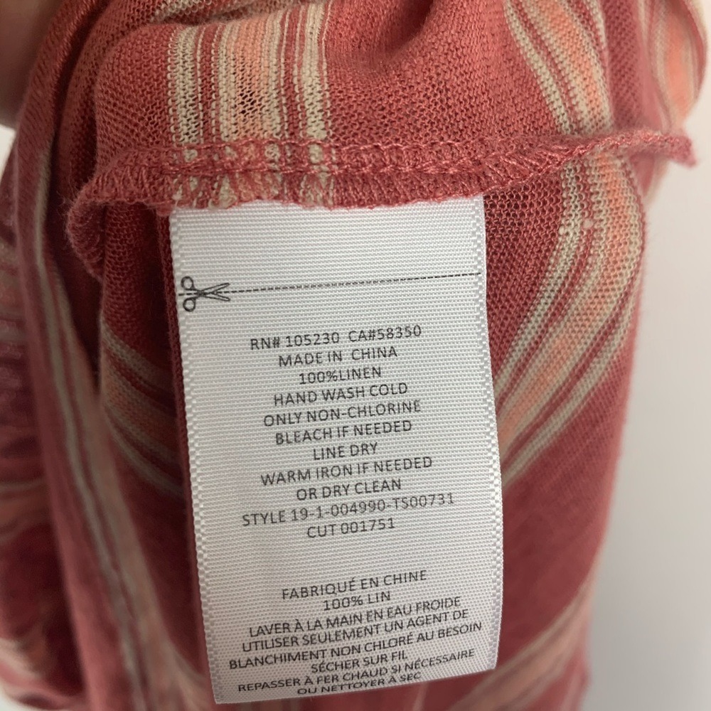 NWT Joie | Rayson Linen Twisted Tank Tropical Red - Picture 9 of 9